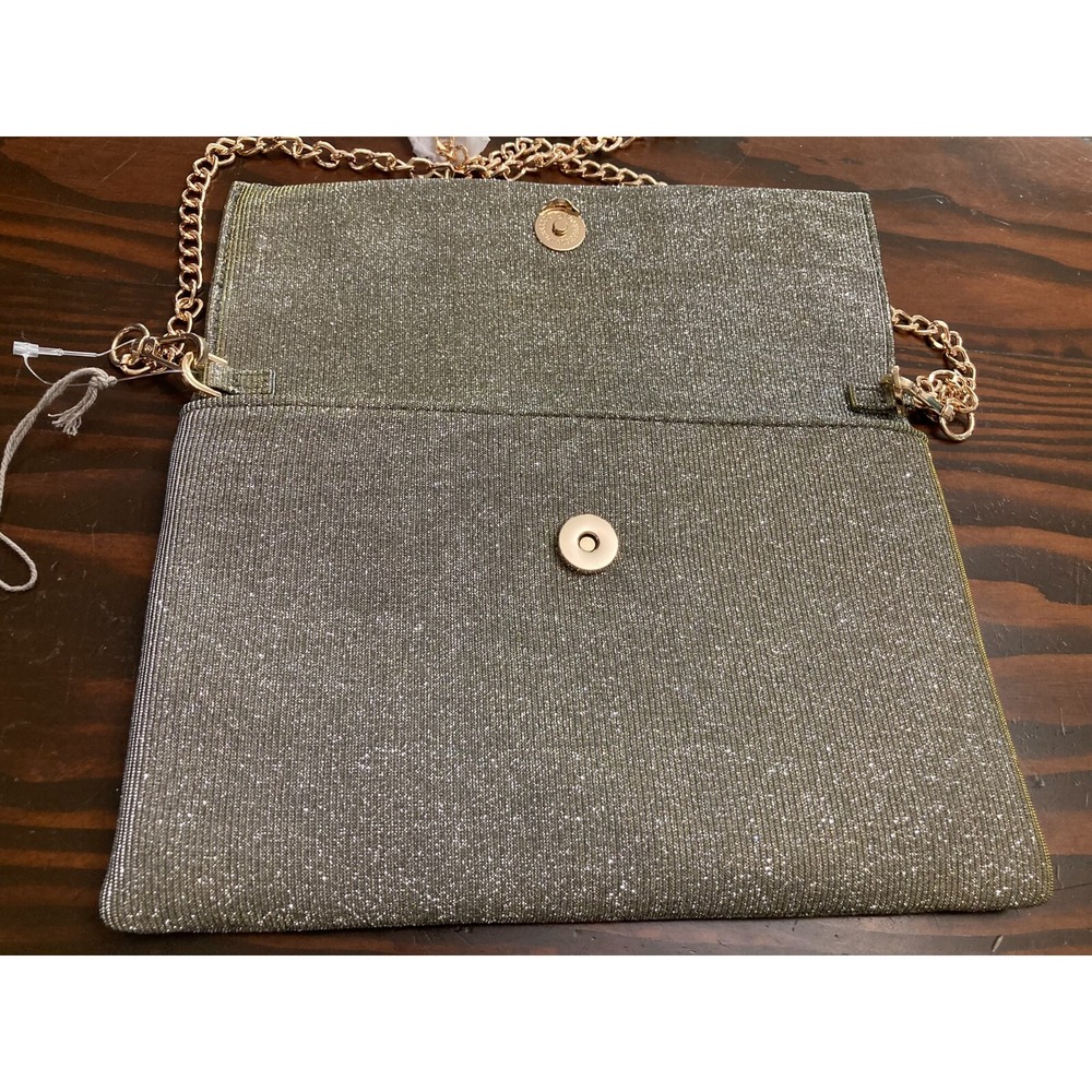 A New Day Glitter Sparkle Dressy Crossbody Handbag Purse Chain Strap Shoulder - Picture 5 of 12